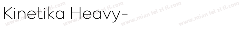 Kinetika Heavy字体转换
